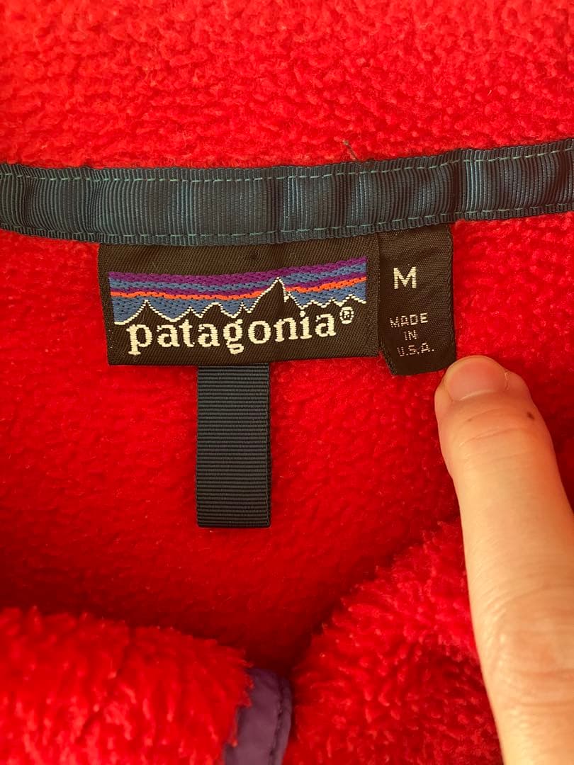 USA製 パタゴニア シンチラスナップt 前立て フリース　プルオーバー M