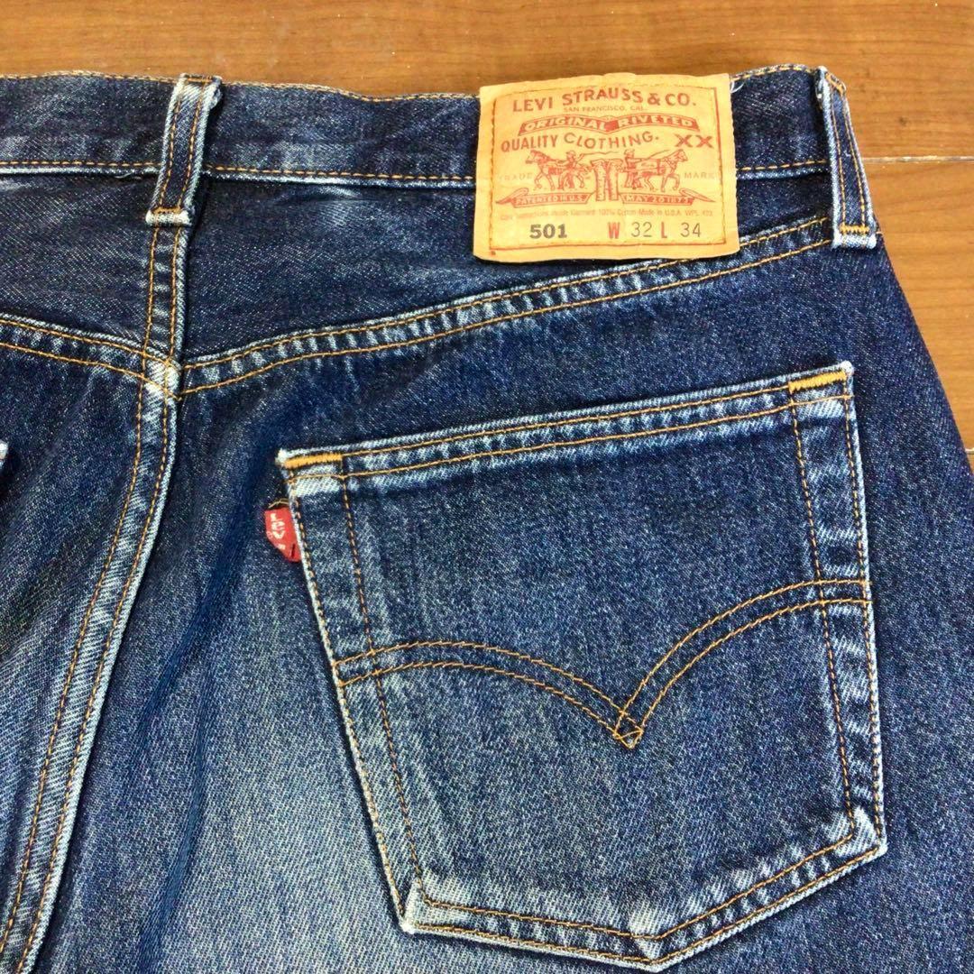 97年USA製リーバイス501 W32 股下71cm グランジデニム