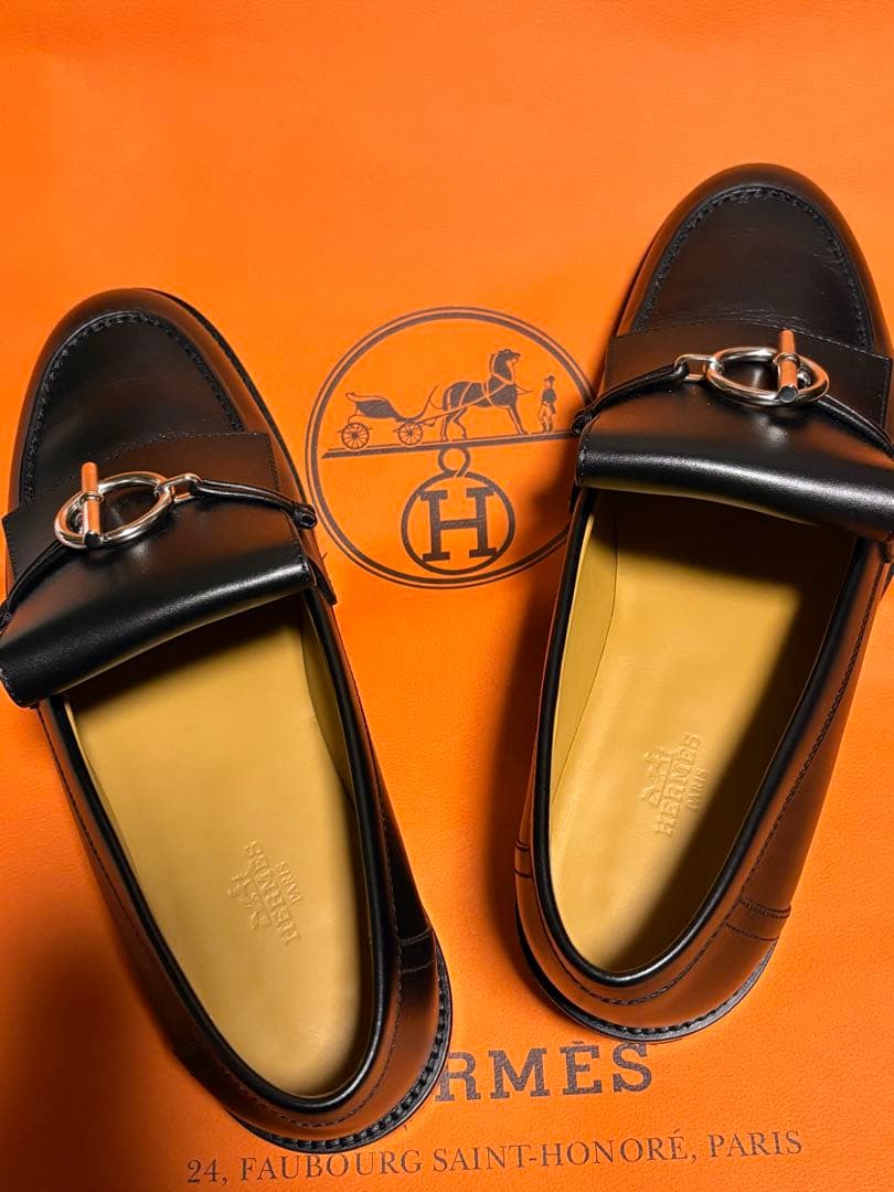 エルメス　HERMES モカシンインパクト（ローファー）サイズ39 美品