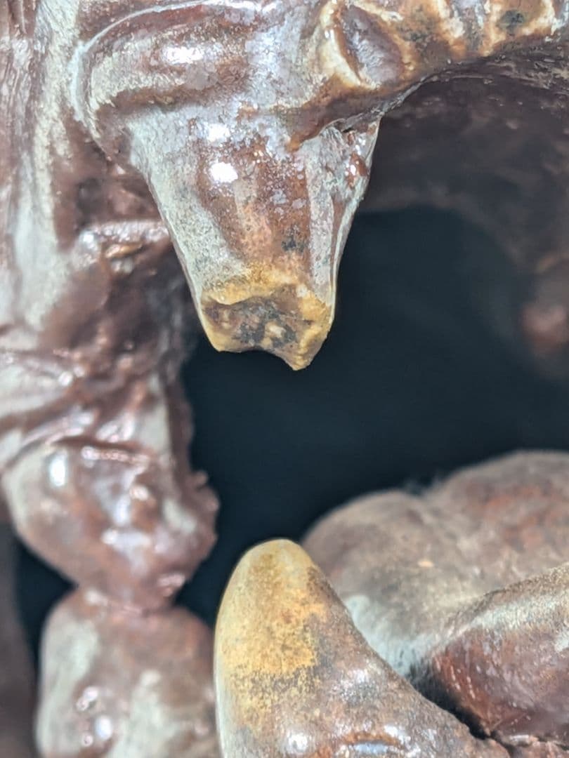 備前焼 龍彫伏香炉（大） 香爐 香道具 茶道具 置物 竜 尤 ドラゴン お香