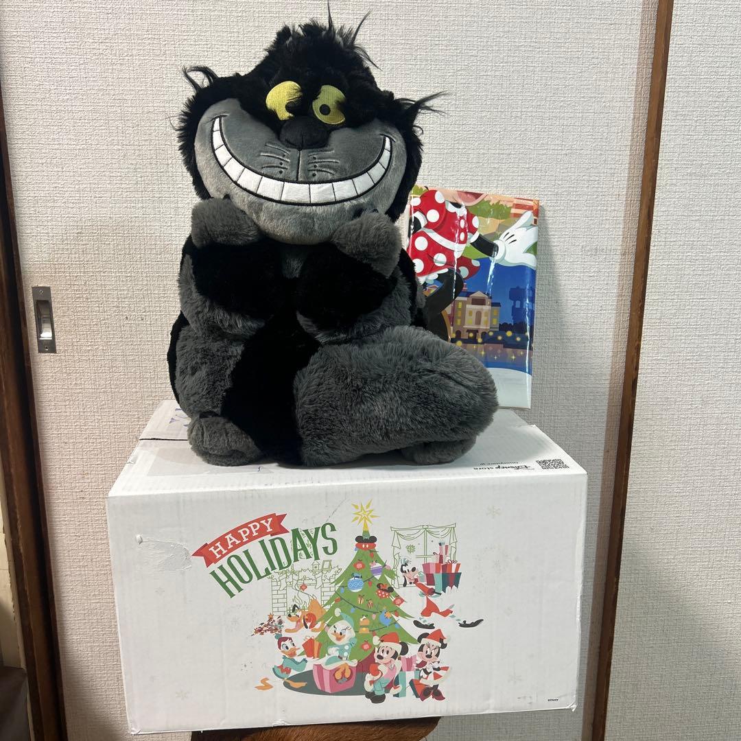 ★美品★ チシャ猫　ディズニーストア　ぬいぐるみ　蓄光　チェシャ猫　箱付き