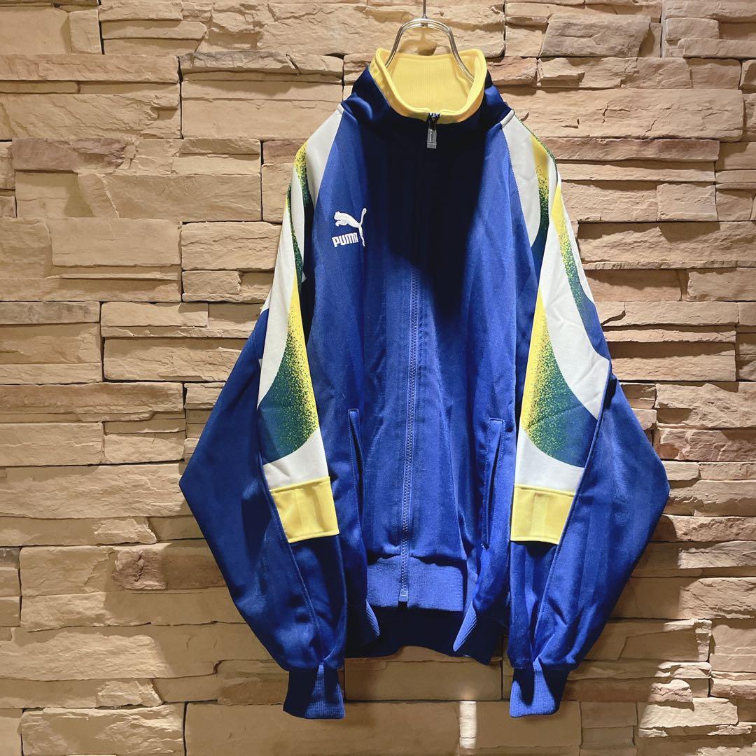 【希少】90s'/PUMAプーマ/ジャージセットアップ/昭和レトロ/派手デザイン