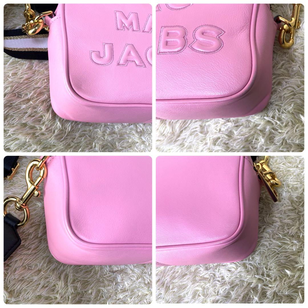 美品✨マークジェイコブス カメラバッグ ショルダー レザー エンボス 希少カラー