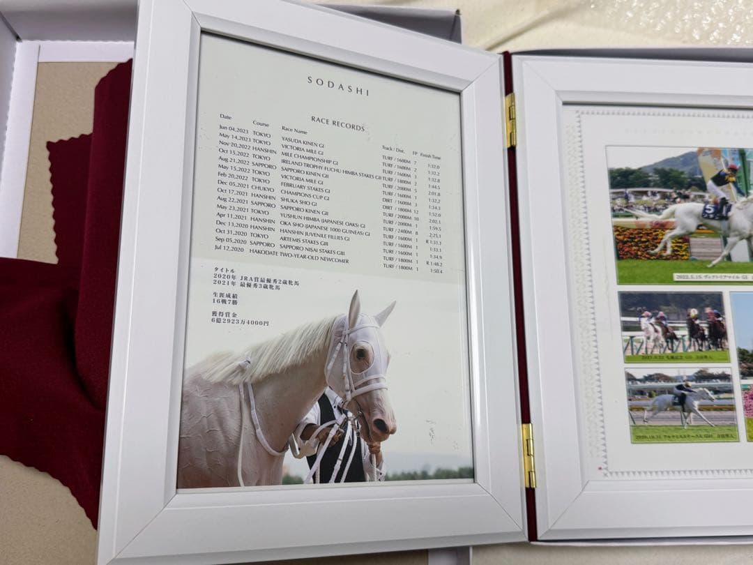 ソダシ　引退記念写真デザインパネル　シリアルナンバー入り　限定100個