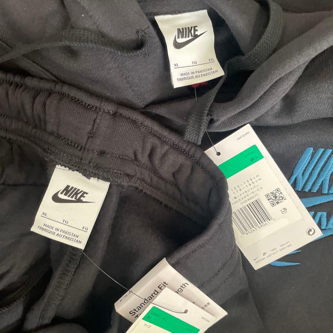 新品　タグ付き NIKE ナイキ スウェット 上下 スウォッシュロゴ パーカー