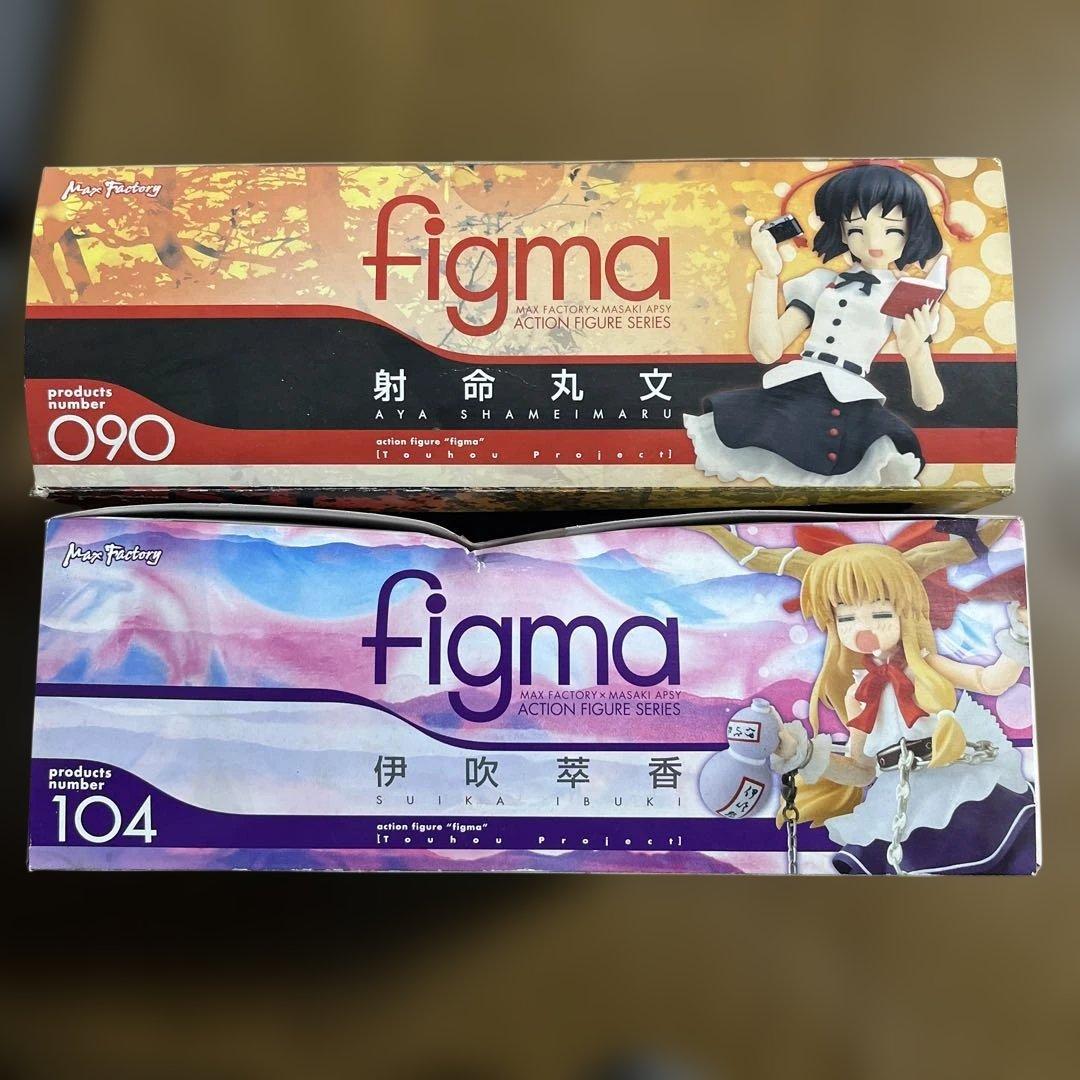 figma 射命丸文 & 伊吹萃香 セット売り【中古】【黄ばみあり】