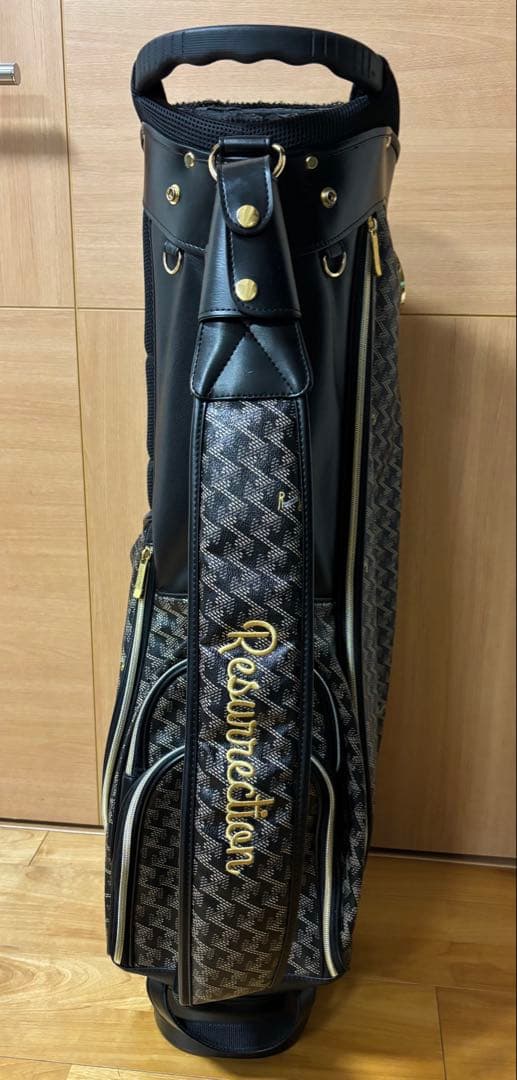 Resurrection キャディバッグ 黒ゴールド