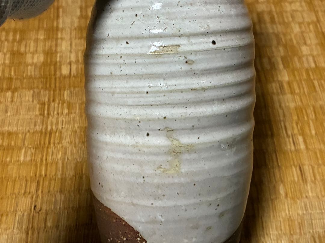 萩焼 花瓶 花入 共箱 十一代 田原陶兵衛