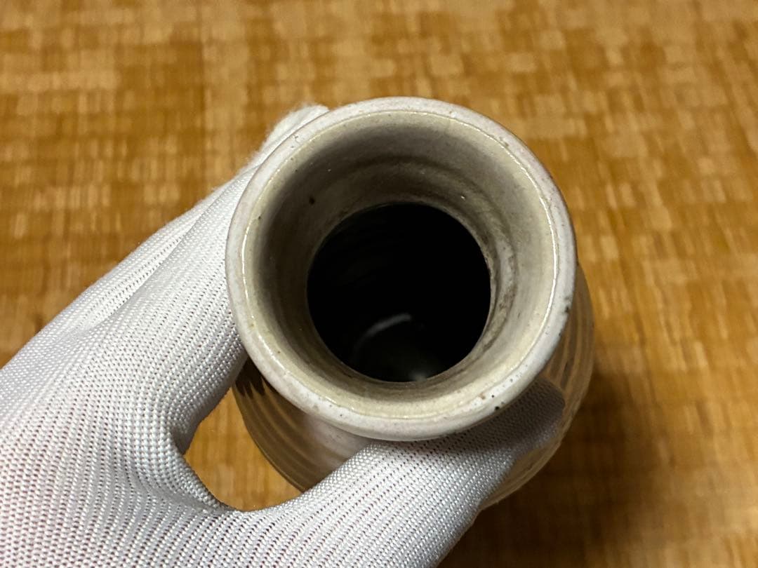 萩焼 花瓶 花入 共箱 十一代 田原陶兵衛