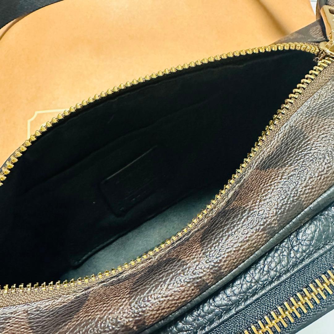 【美品】COACH ボディバッグ ウエストバッグ シグネチャー 6548