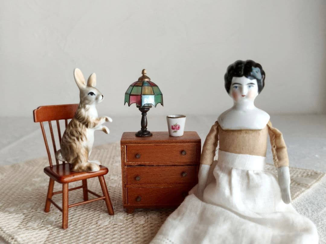 【cinnamon さま】 vintage ❀ ステンドグラスの 小さなランプ