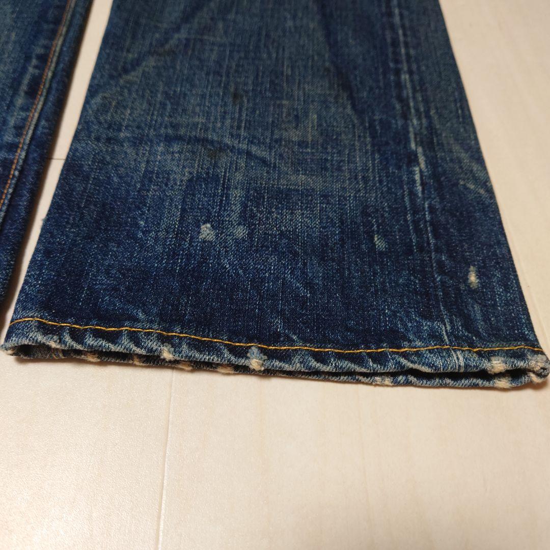 【極美品】RRL(ダブル アールエル) ユーズド加工ジーンズW32L32