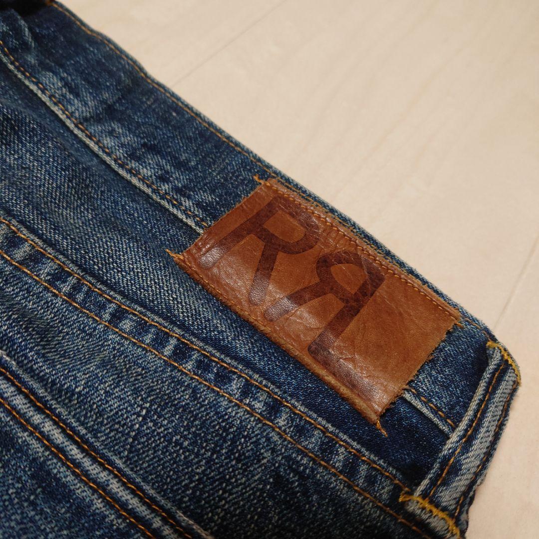 【極美品】RRL(ダブル アールエル) ユーズド加工ジーンズW32L32
