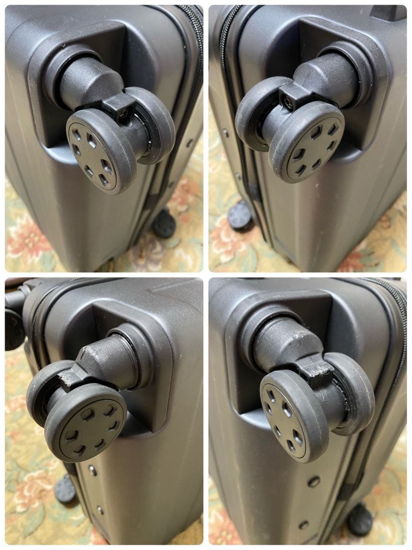 無印良品　バーを自由に調節できる　ハードキャリーケース（７５Ｌ）グレー