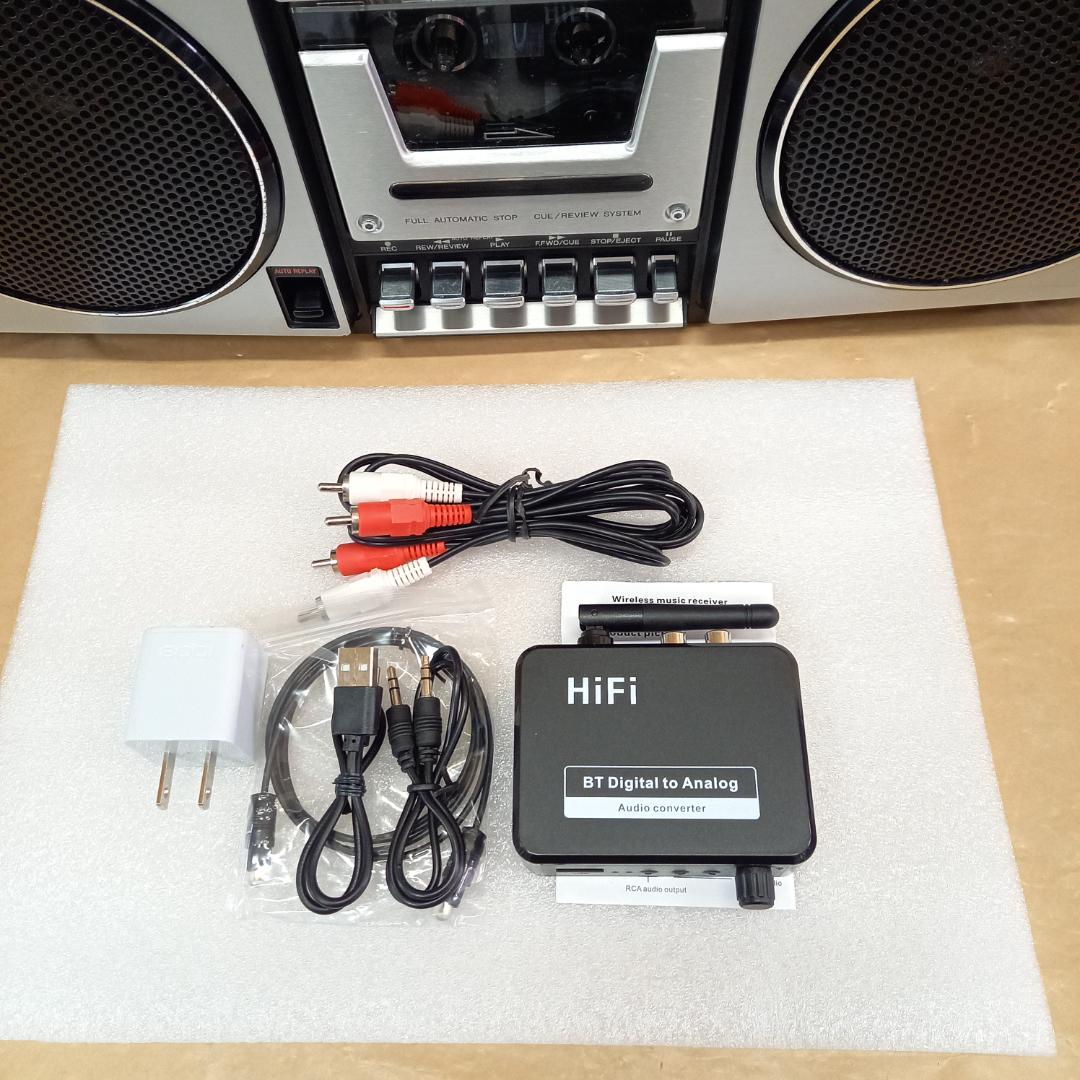 1979ラジカセ整備済　AIWA　CS-60　PCやスマホの音を出力