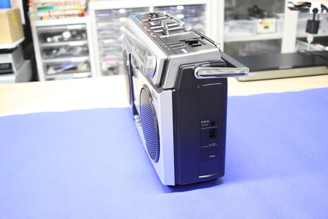 1979ラジカセ整備済　AIWA　CS-60　PCやスマホの音を出力