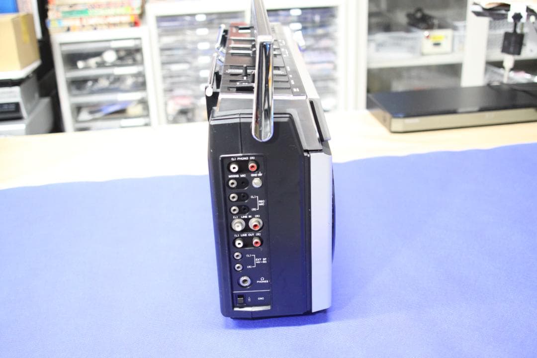 1979ラジカセ整備済　AIWA　CS-60　PCやスマホの音を出力