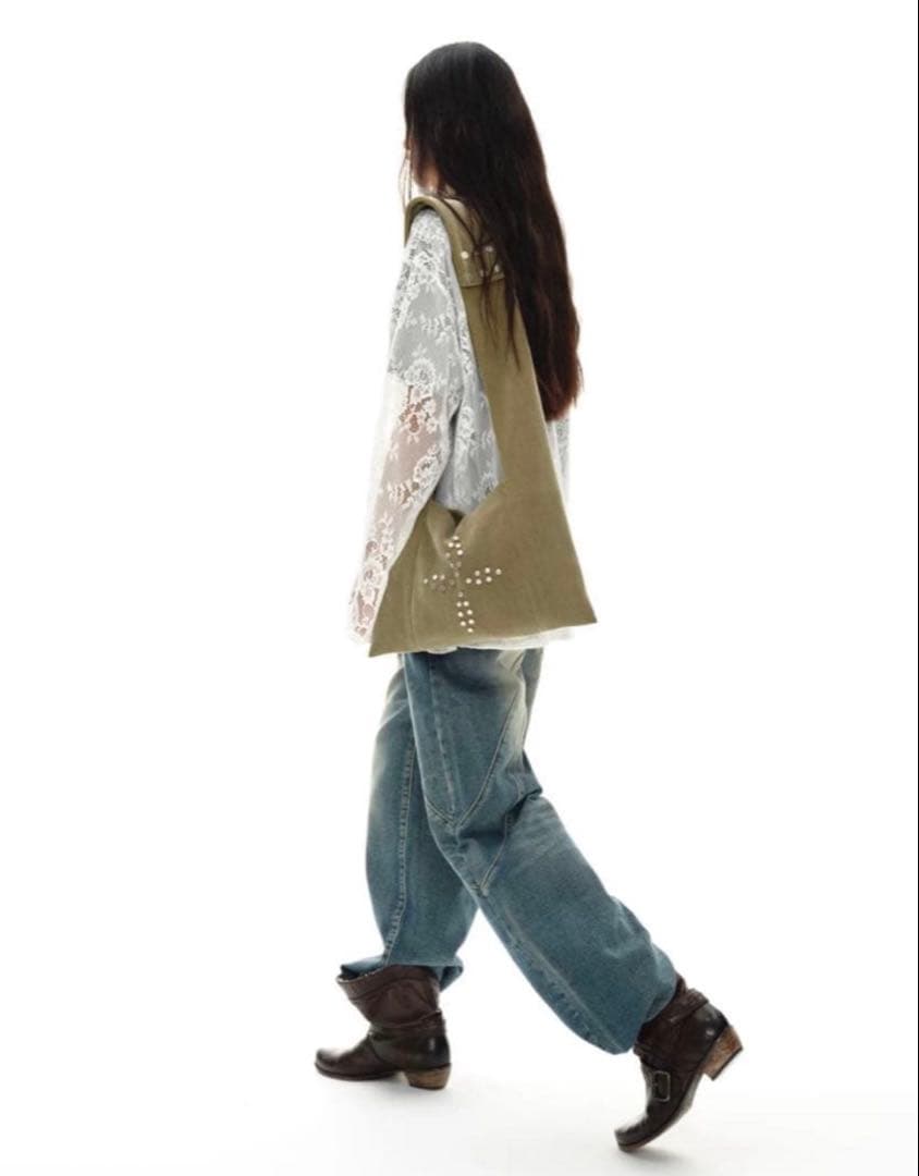 バッグ oinimi corduroy studs shoulder bag