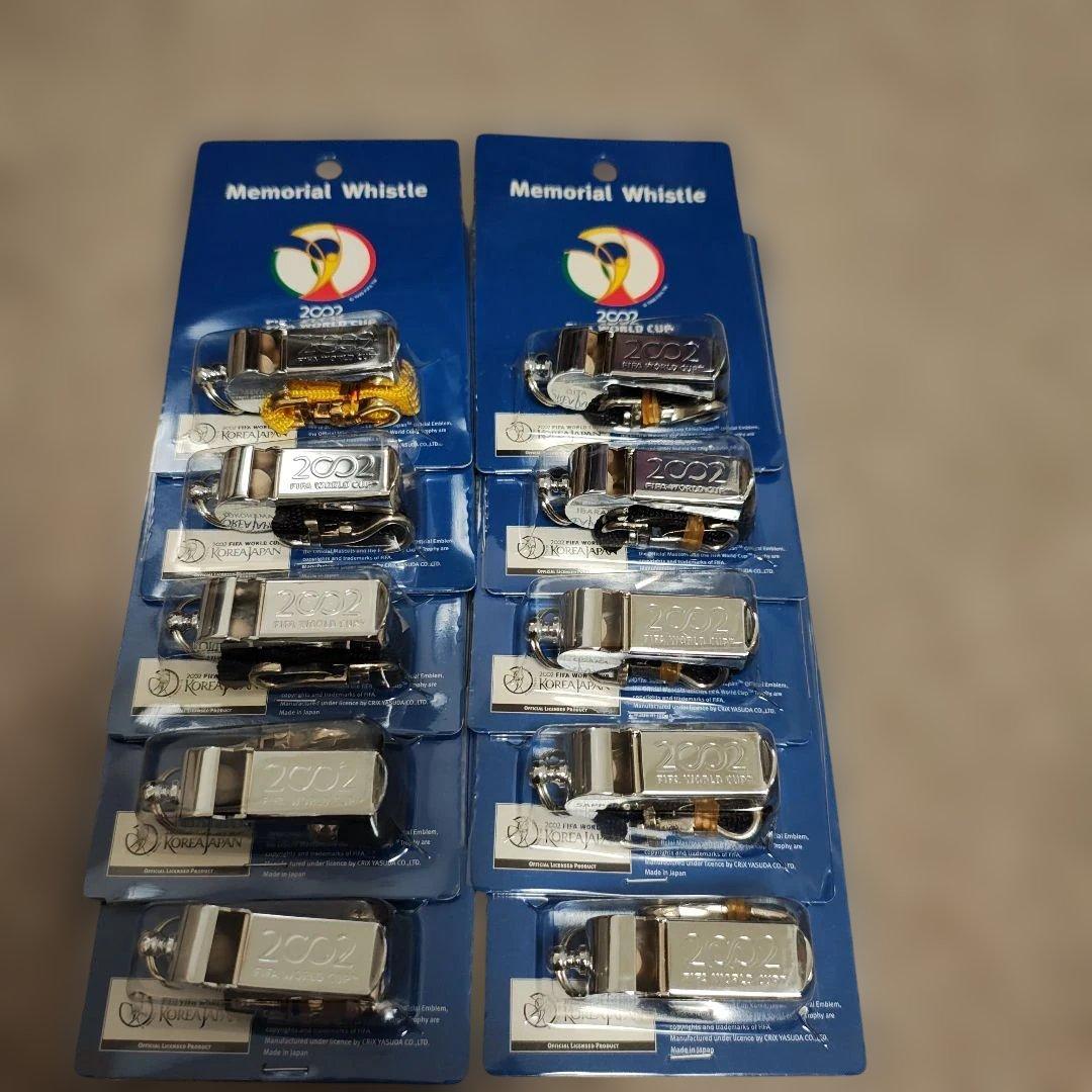 レア品　野田鶴声社　サッカーワールドカップ2002 メモリアルホイッスル 10個