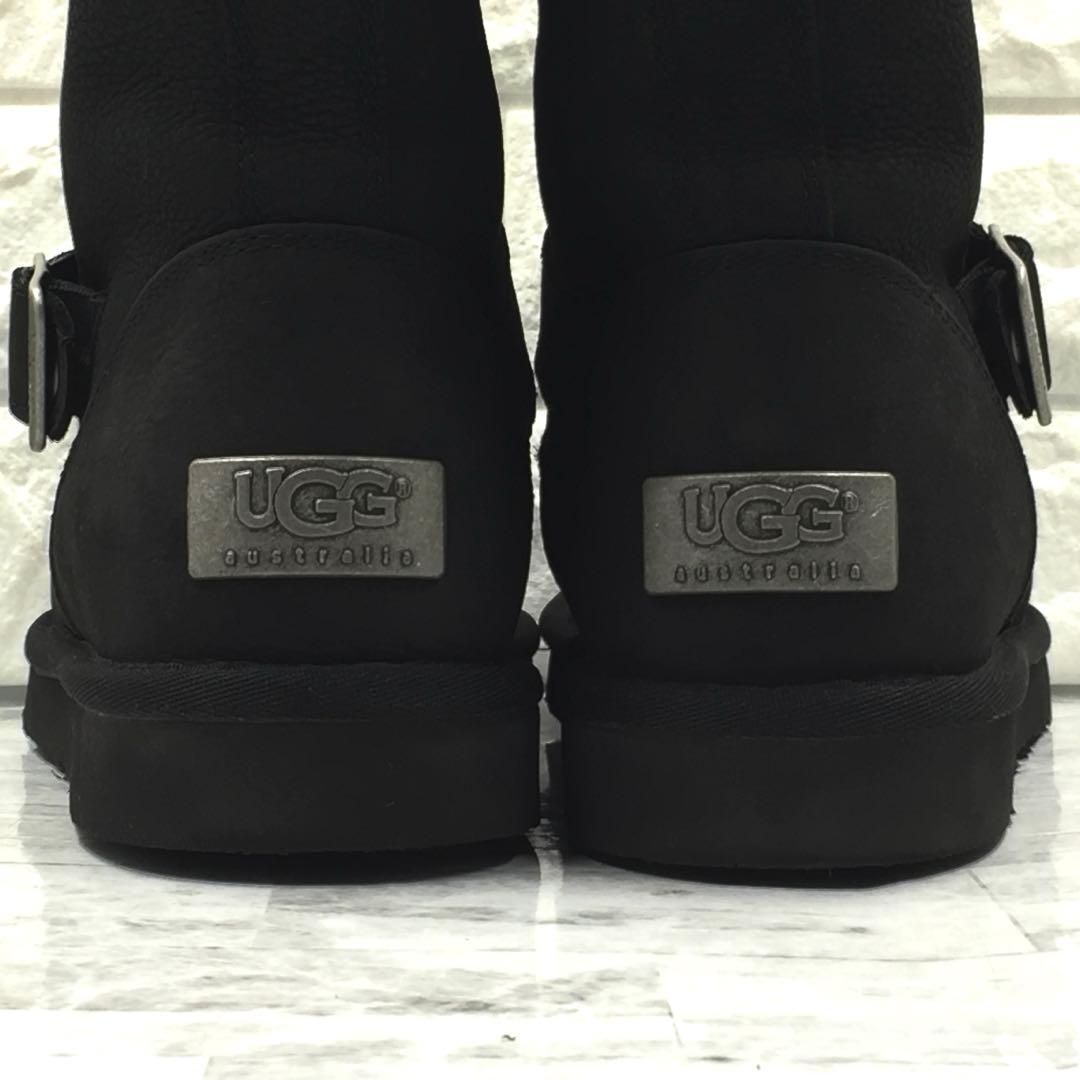 【美品】UGG アグ KENSINGTON エンジニアボアブーツ 黒 23cm