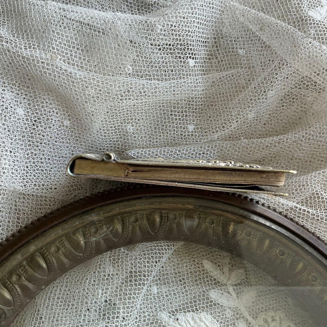 【A】フランスアンティーク　すずらん　カルネドバル　シルバープレート　ペンダント