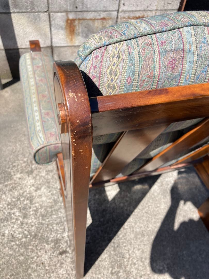 直接引き取り可！オールドカリモク ソファ 1人がけ チェア レトロ家具