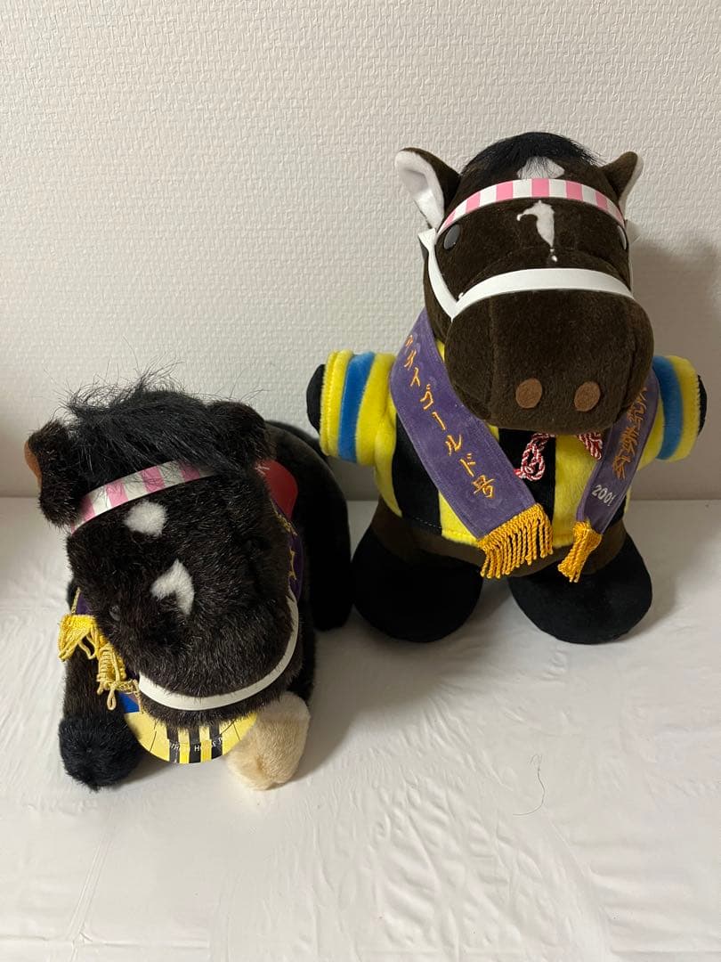 【稀少】ステイゴールド　ぬいぐるみ　競馬　AVANTI　立ち姿