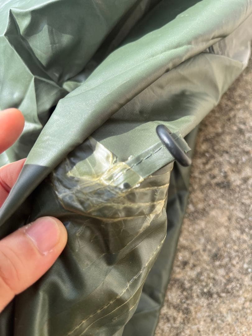 DOD ワンポールテント RX (L) カーキ　鉄？ペグ　アルミシートなどセット