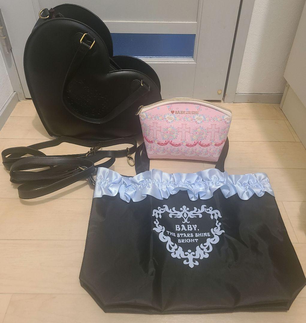 ベイビーザスターズシャインブライト ハートバッグ　ポーチ　トートバッグ