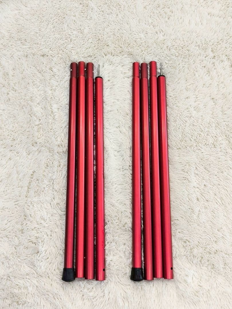 《２本セット》スノーピーク　ウイングポール レッドポール　280cm