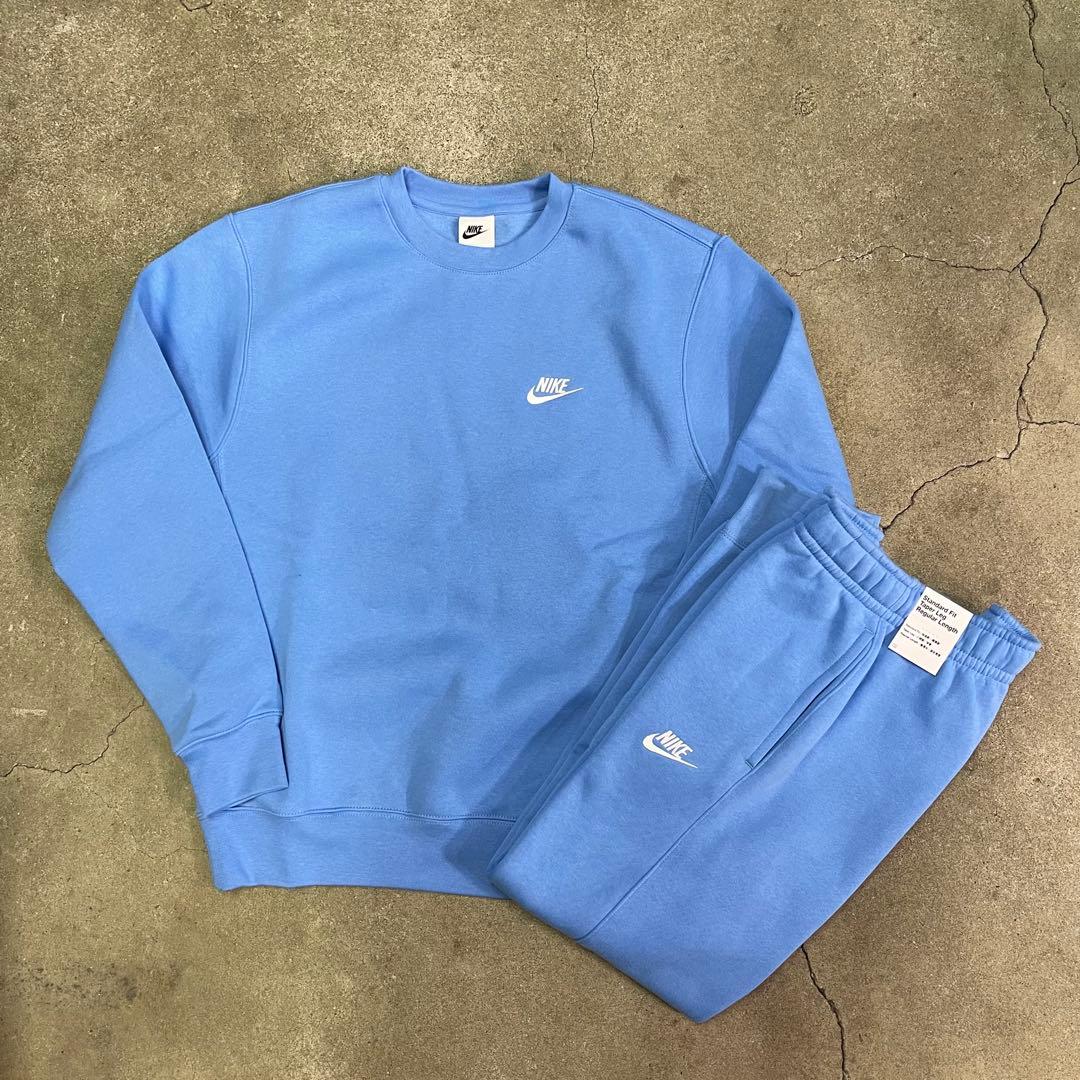 ナイキ スウェット セットアップ 水色 S
