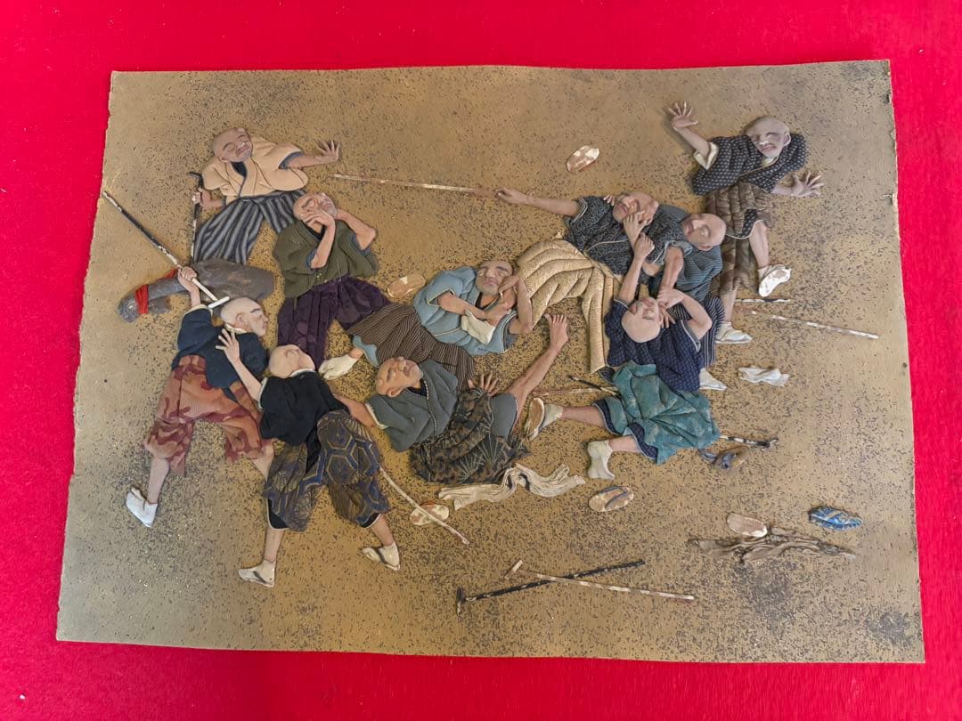 押し絵　江戸時代のおどろおどろしい様子