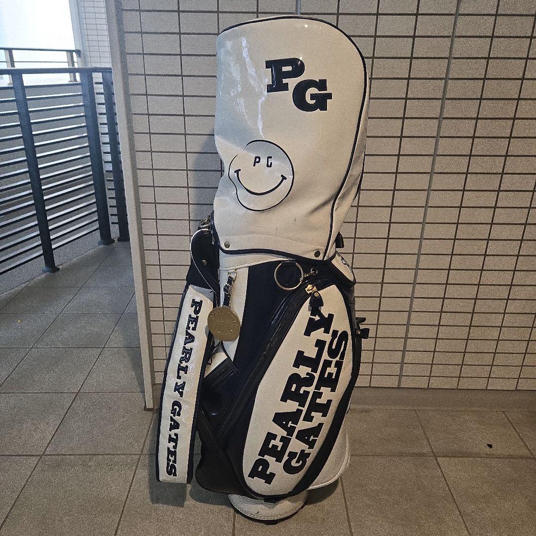 も*ち様 PEARLY GATES/ パーリーゲイツ キャディバッグ ホワイト/