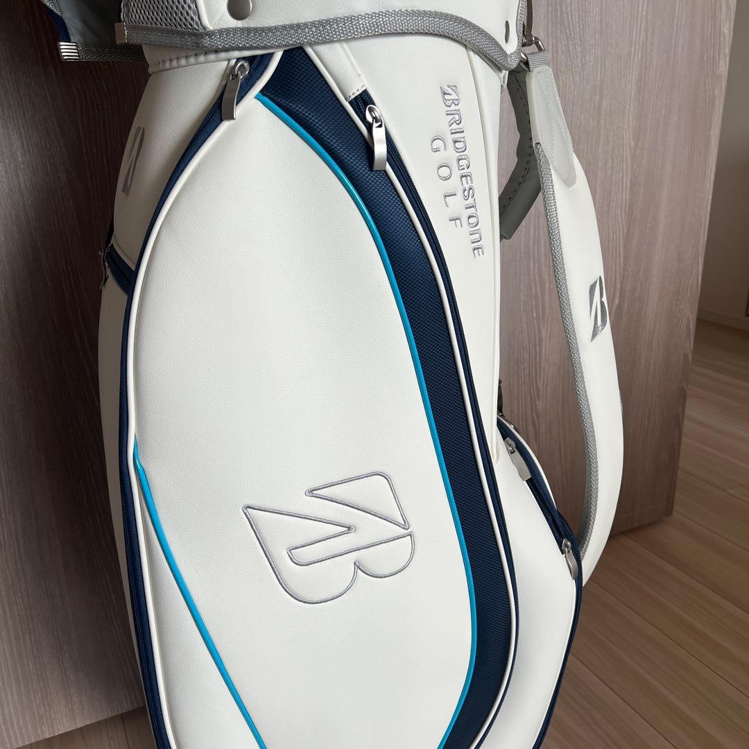 BRIDGESTONE ゴルフバッグ ホワイト/ブルー