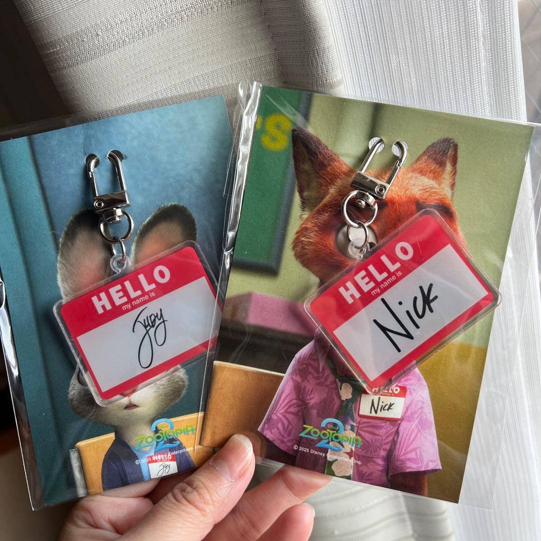 【韓国限定】 ズートピア2 映画 6週目 入場者特典 アクリル キーリング