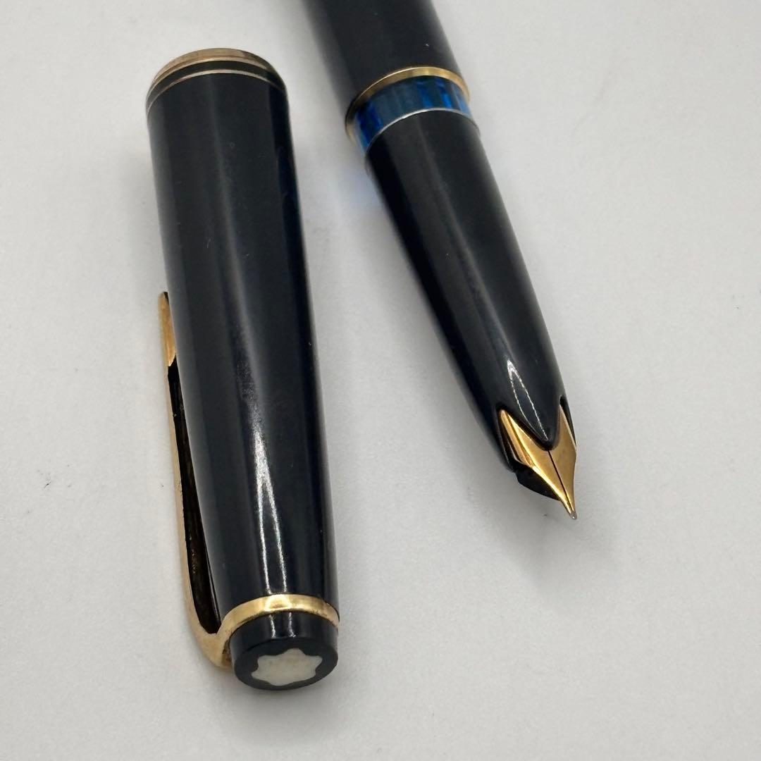MONTBLANC 万年筆 No,24 青色インクビュー ブラック