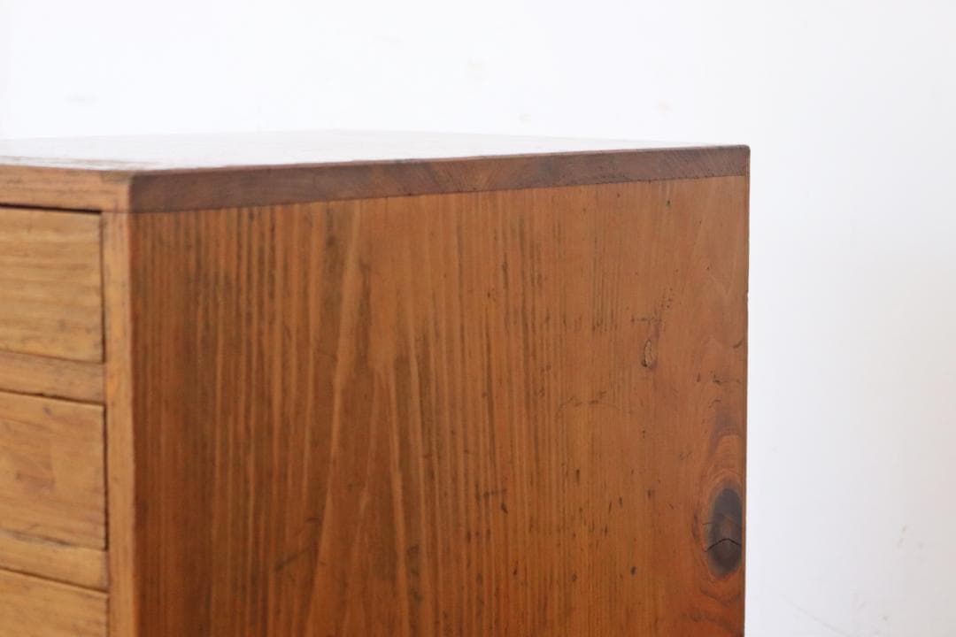 レトロ 卓上 大きめ 小引き出し 抽斗 5杯 収納 小物入れ レターケース A4