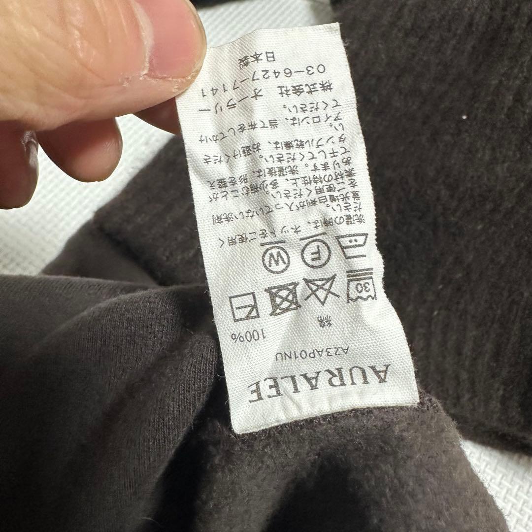 トップス Auralee Elastic High Gauge Sweat P/O