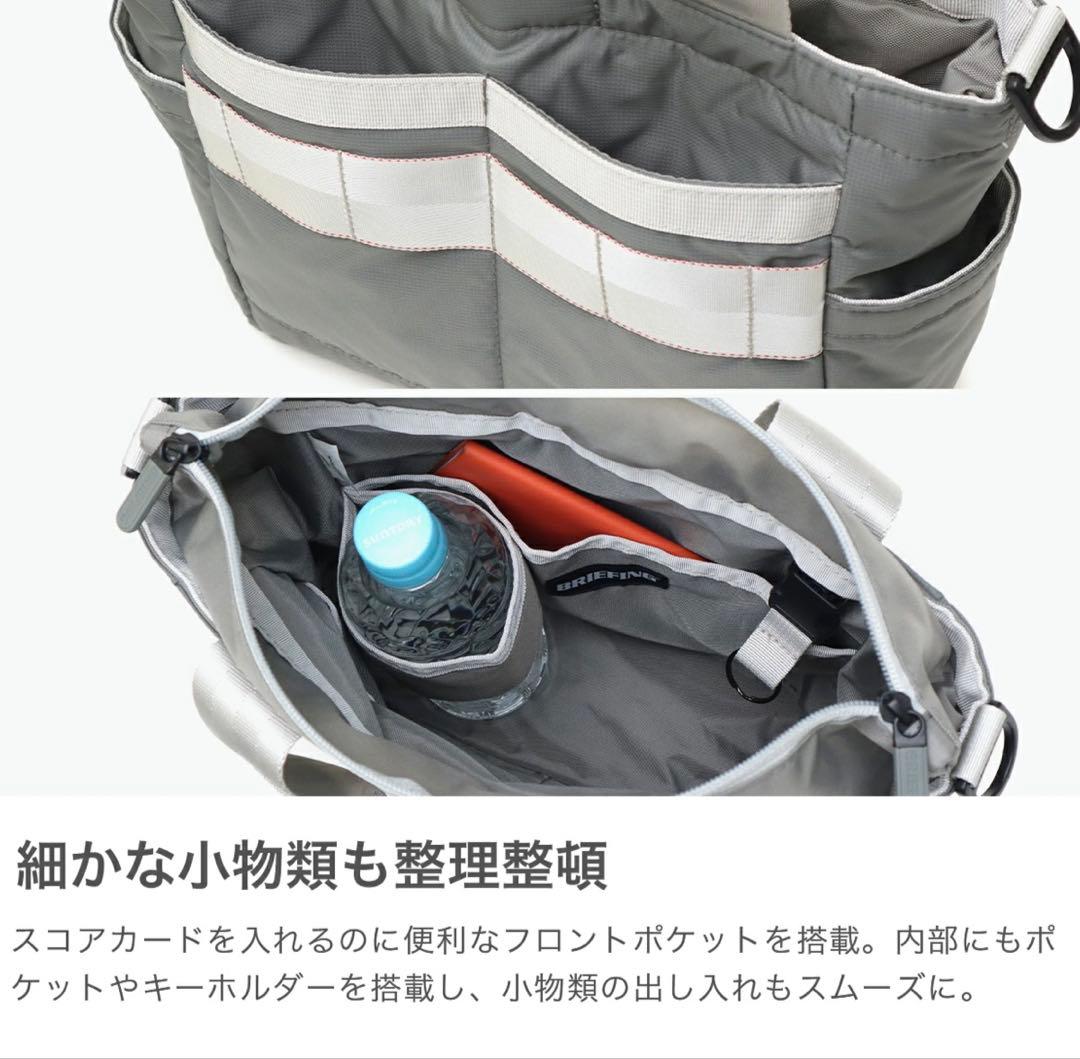 地底人　【新品•タグ付】BRIEFING GOLF グレー トートバッグ