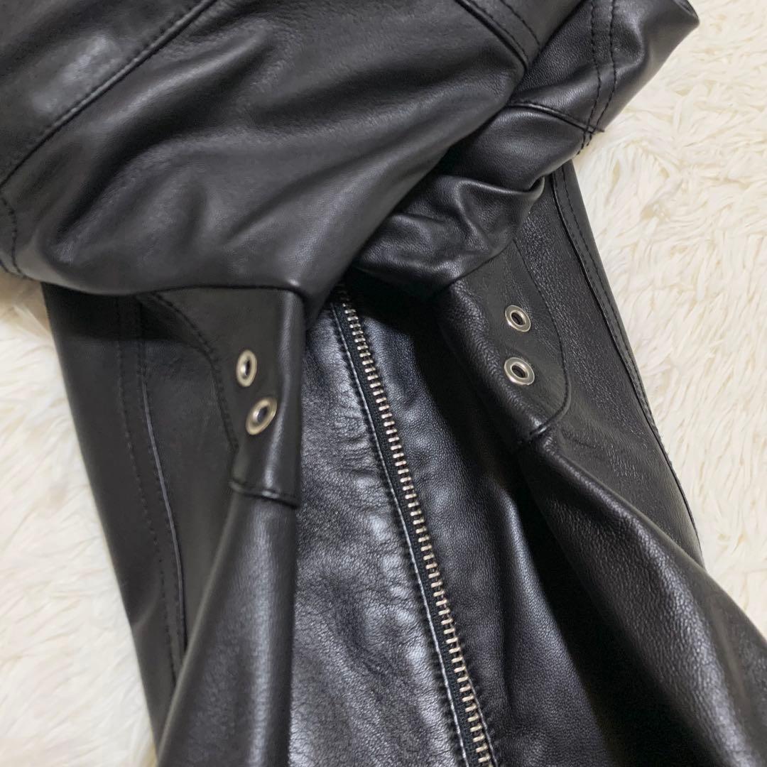 【⭐Mian⭐】ディーゼル ライダースジャケット シングル 黒 XS相当