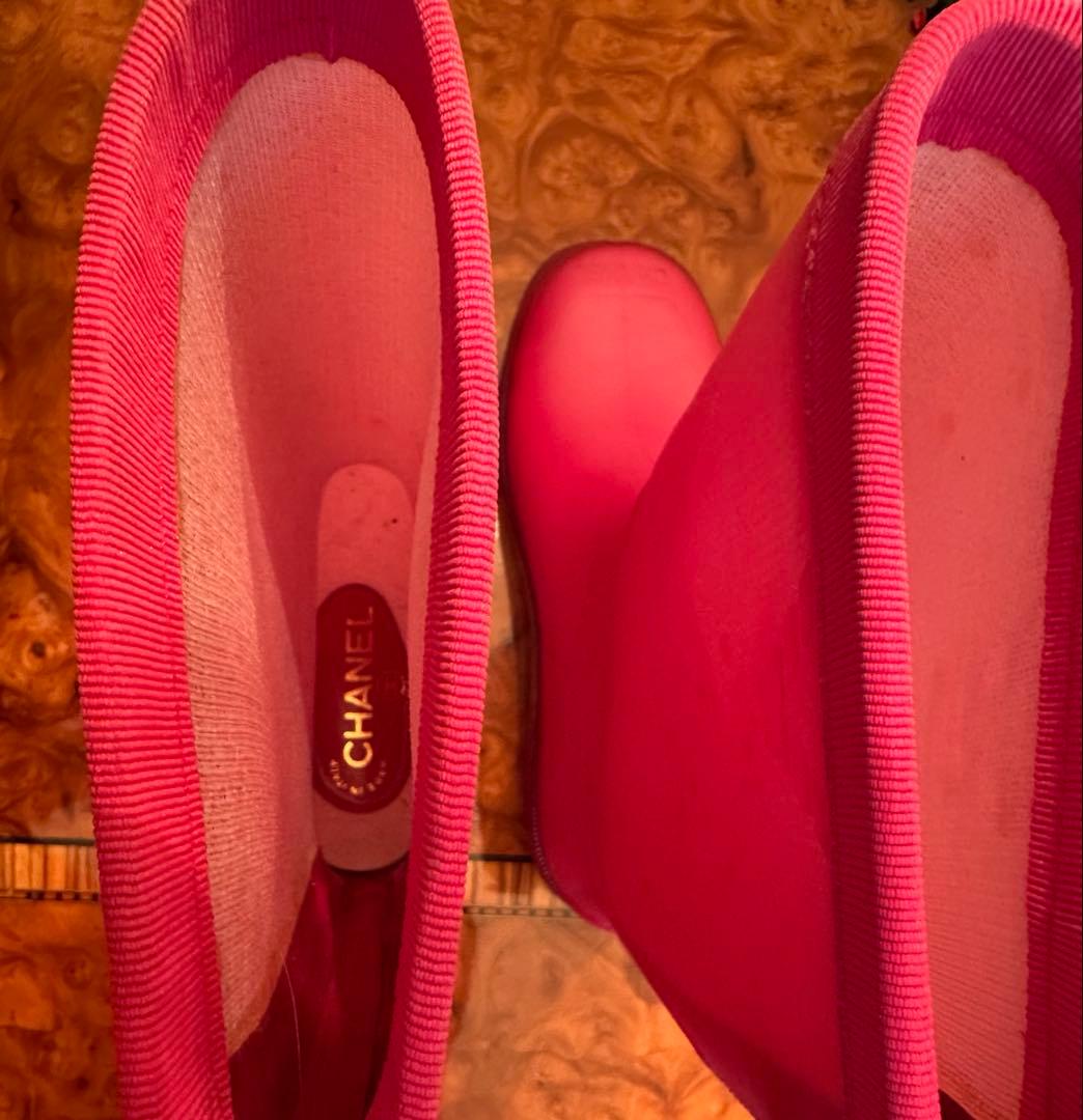 こ*り様 CHANEL ピンク 長靴 サイズ37