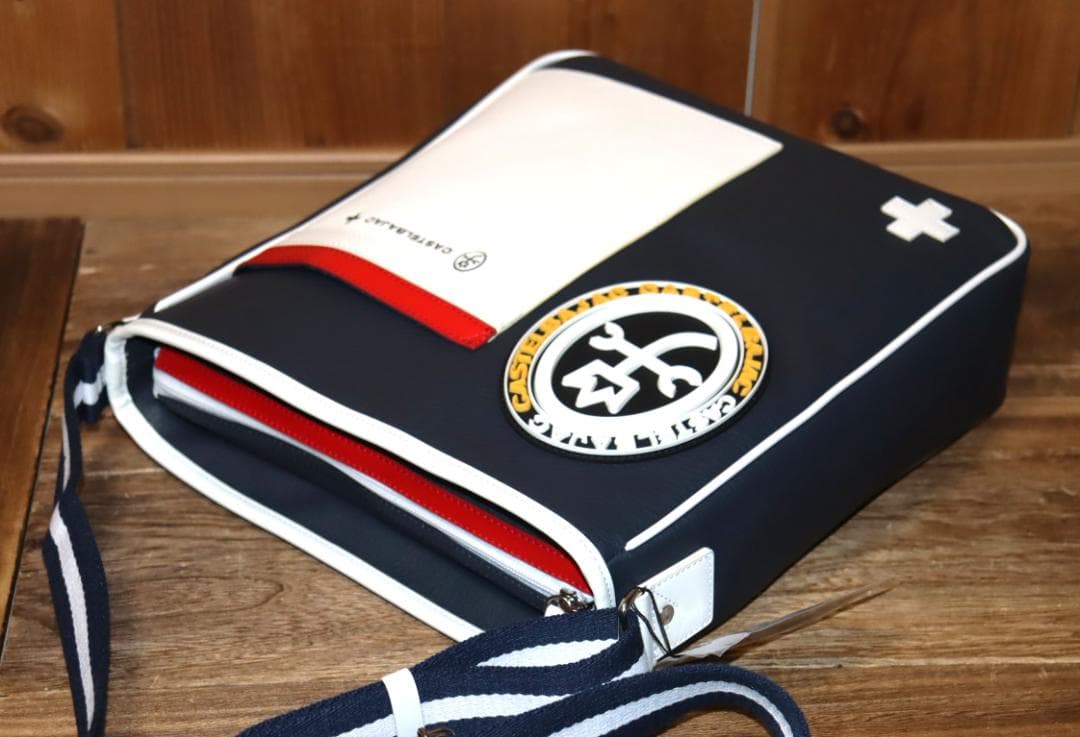 新品 CASTELBAJAC Mick レザー ショルダーバッグ Ⓗ