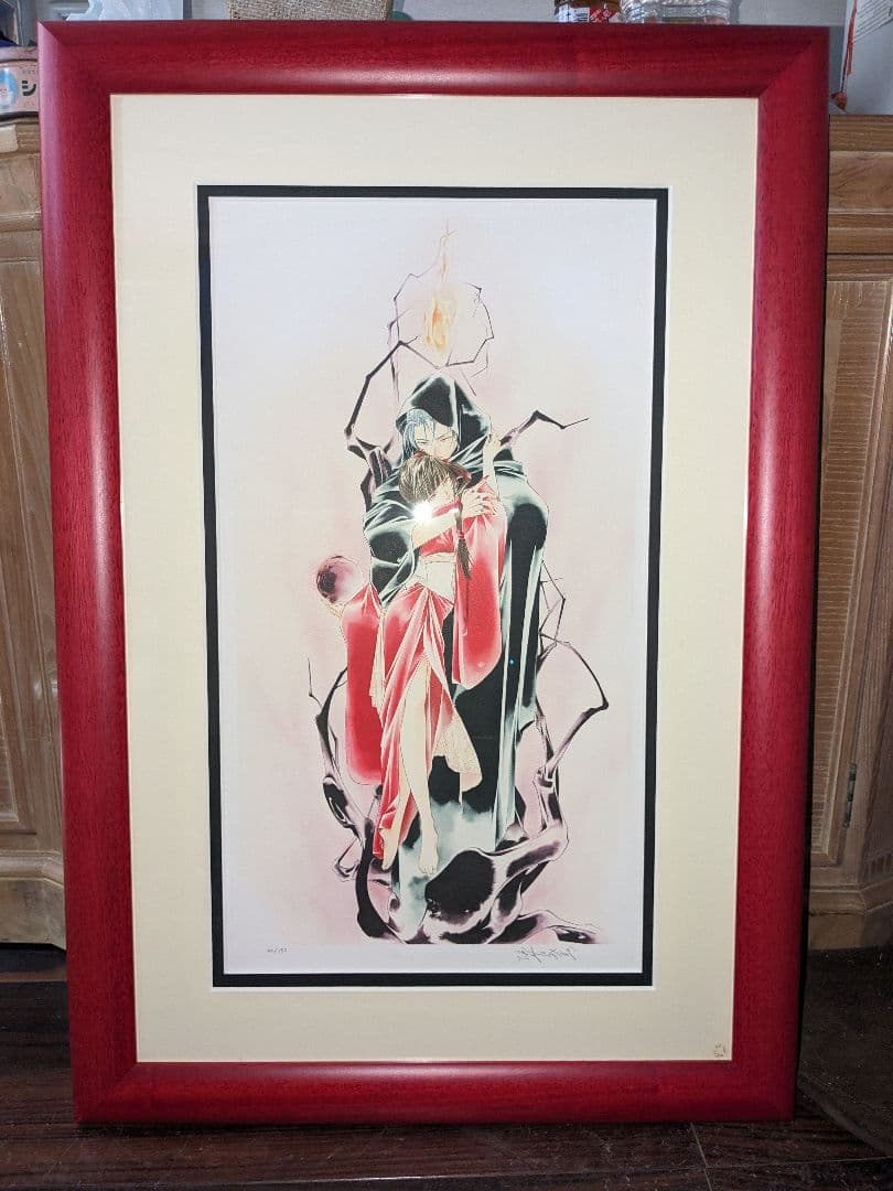 垣野内成美 リトグラフ 傀儡〜吸血姫美夕〜 直筆サイン 限定150枚 アニメ漫画