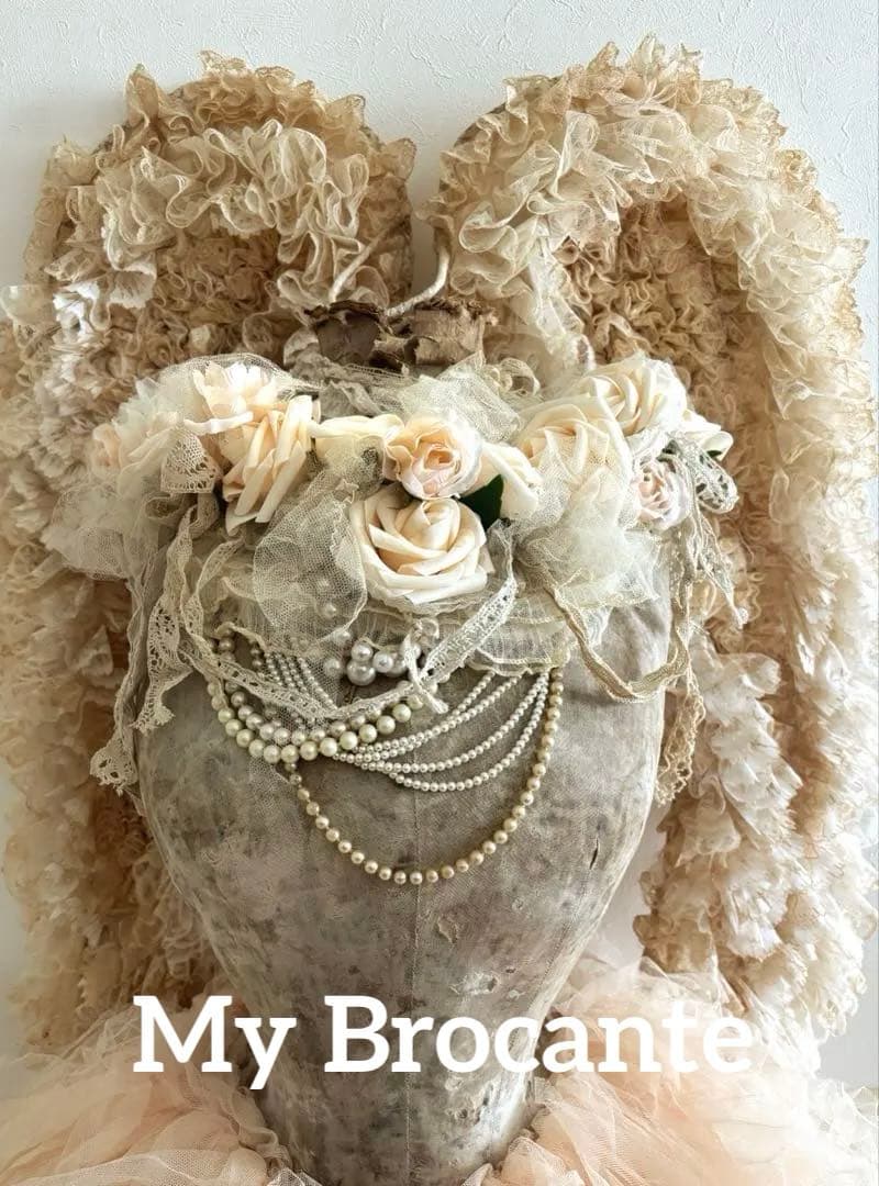 アンティーク雑貨 Romantic Rose Garland.