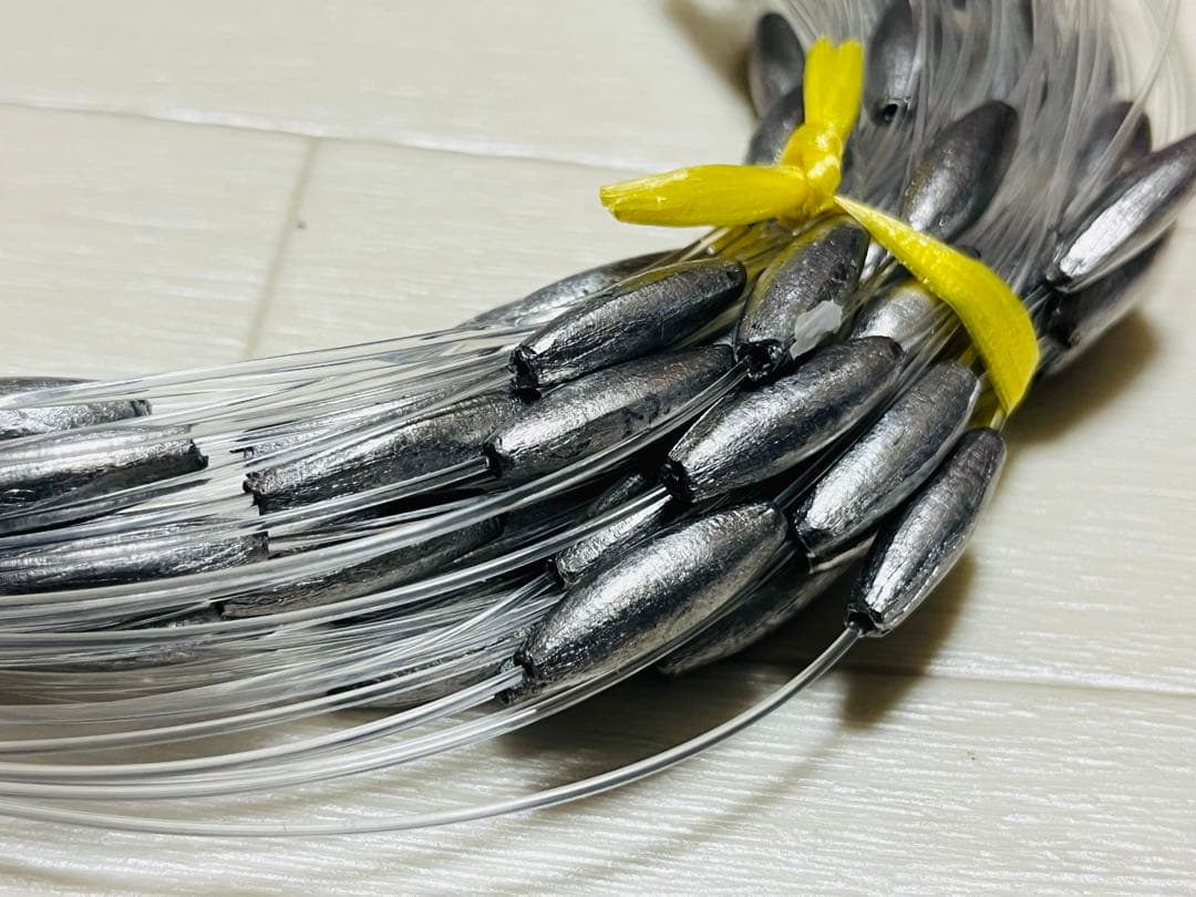 トローリング#ビシ鉛 50ｍ 2匁250個強力ナイロン60号2.03kg 新品