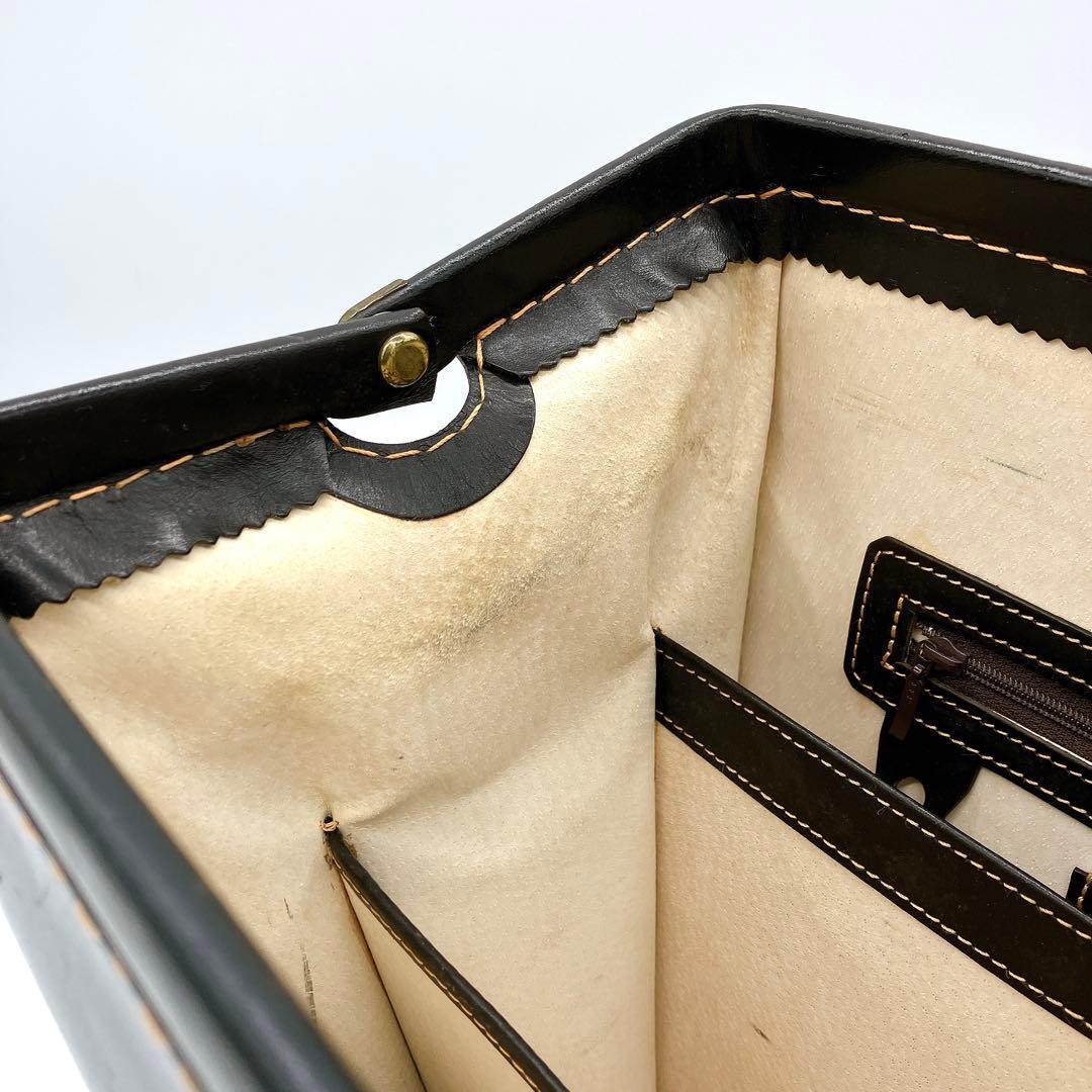 【土屋鞄】ビジネスバッグ　ダレスバッグ　レザー　ダークブラウン