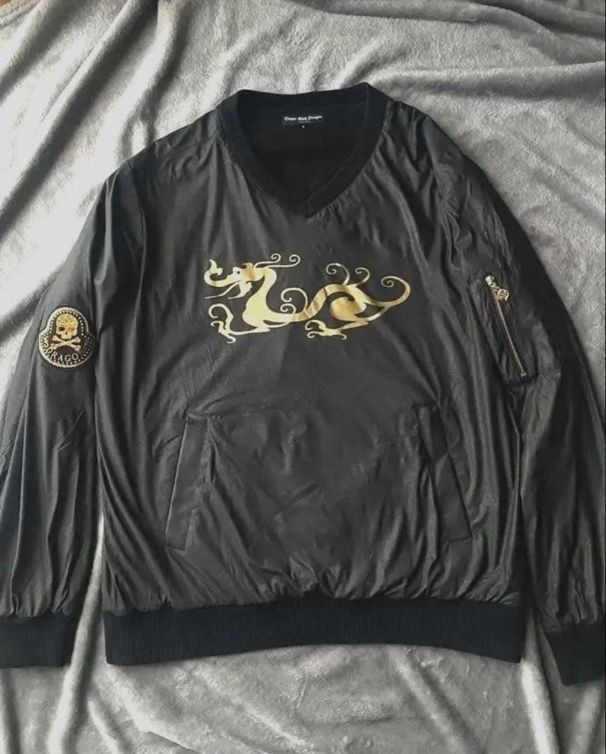 ダンスウィズドラゴン★ゴルフウェア★プルオーバー★ゴールド×ブラック★サイズ4