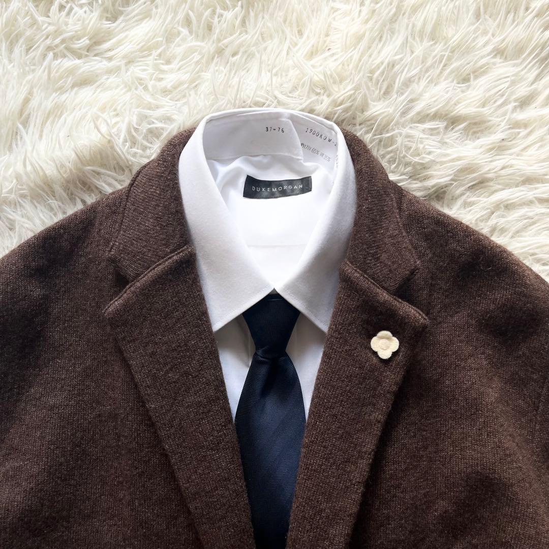 <美品>LARDINI カシミヤ100% ブラウン ジャケット サイズL