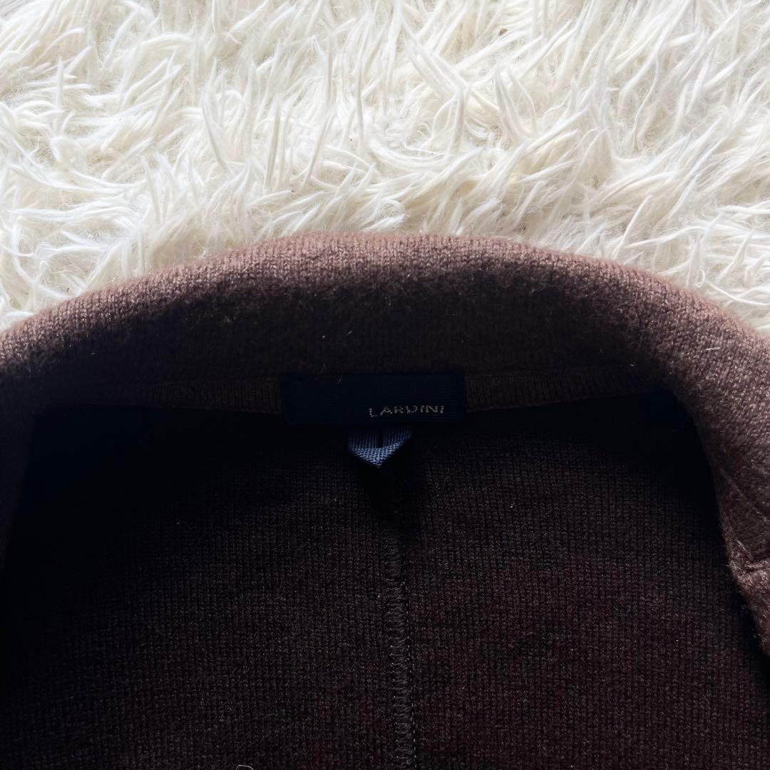 <美品>LARDINI カシミヤ100% ブラウン ジャケット サイズL