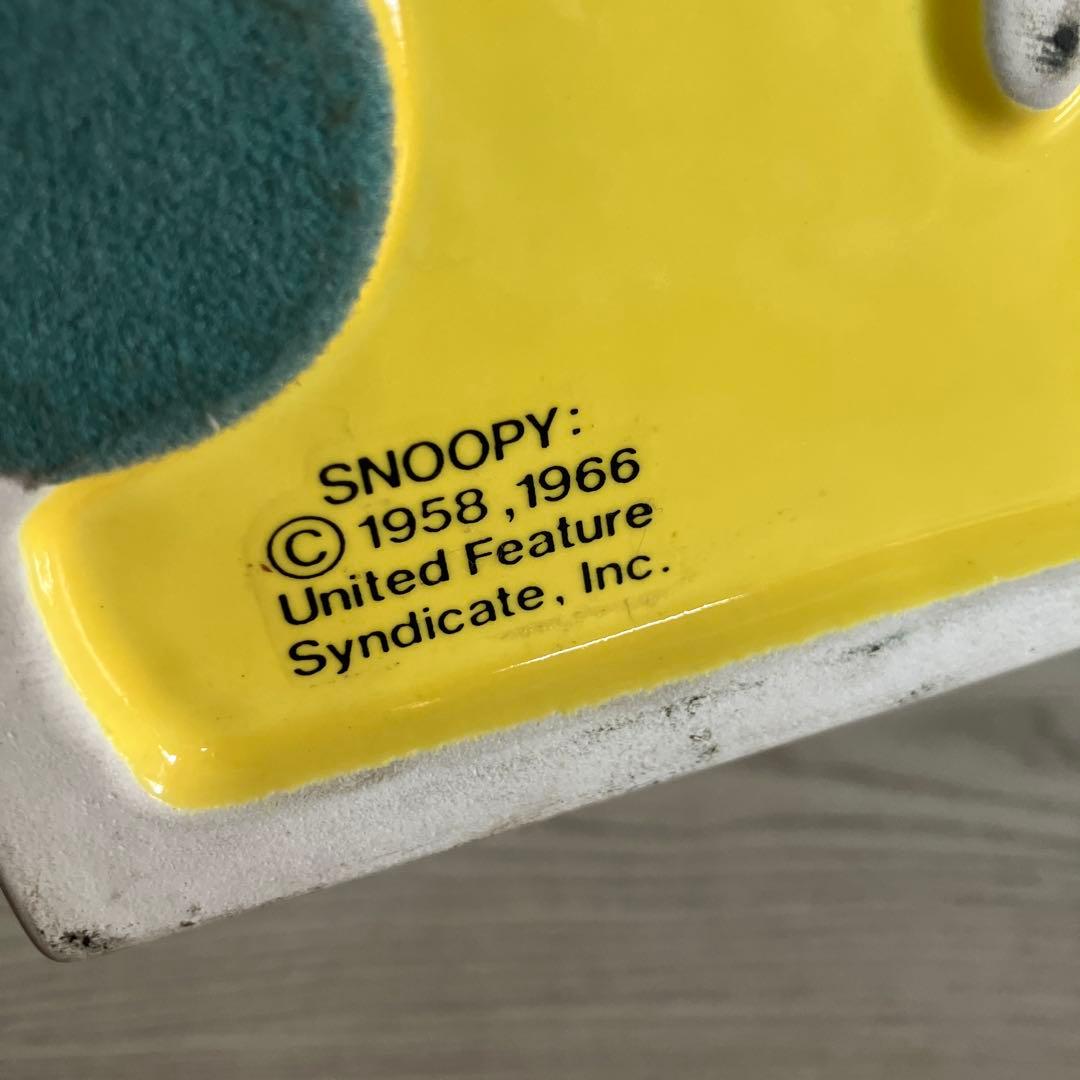 スヌーピー SNOOPY フォトスタンド 陶器 ヴィンテージ 20cm